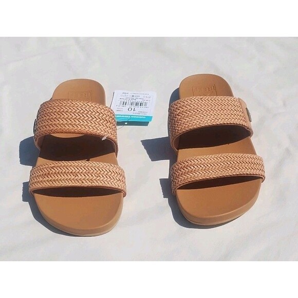 Reef Women's Vista Braid II Slide Sandal - Natural Size 10 NWT - Picture 2 of 5